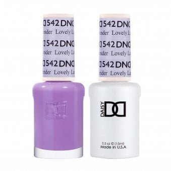 Daisy Gel & Nail Polish Duo - Lovely Lavender 542 - 2 x 15ml