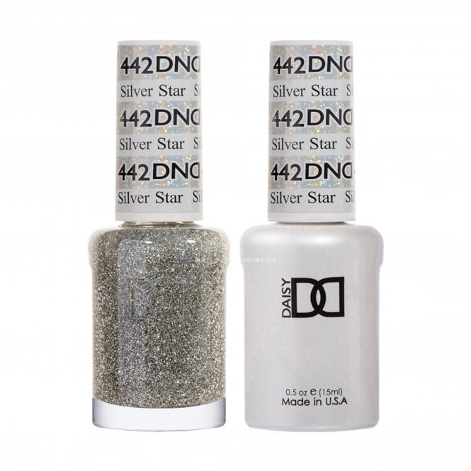DND Daisy Gel & Nail Polish Duo - Silver Star 442 - 2 x 15ml