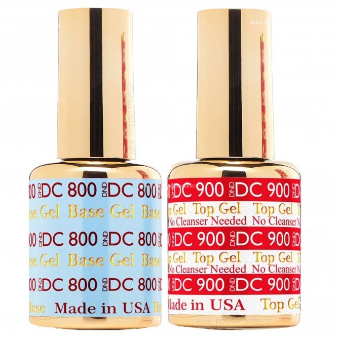 DND DC Basecoat 800 & Topcoat 900 Gel Polish Duo - (2 x 18ml)