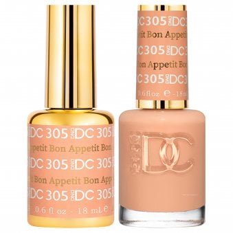 DC Duo Gel & Nail Polish Set - Bon Appetit 305 - 2 x 18ml