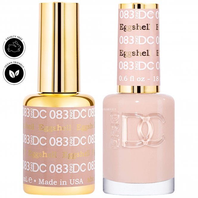 DND DC Duo Gel & Nail Polish Set - Eggshell 083 - 2 x 18ml
