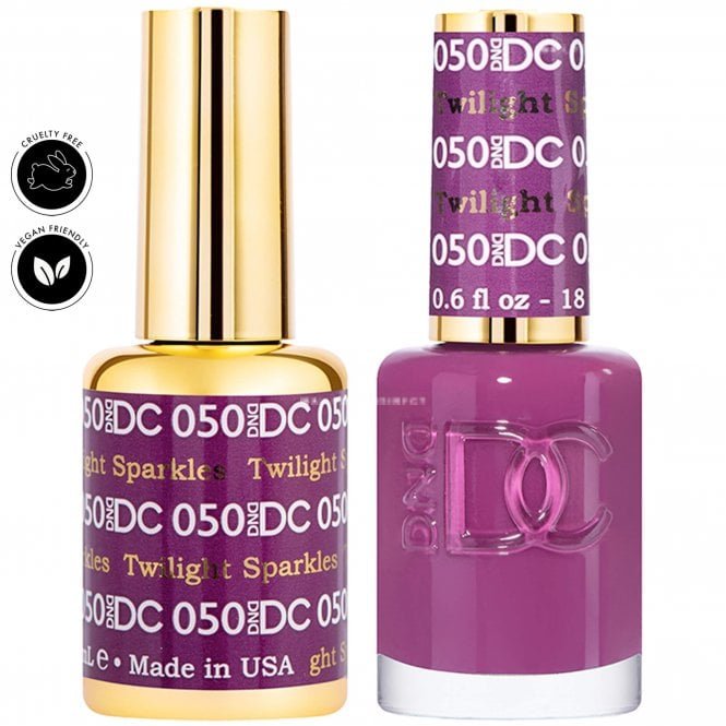 DND DC Duo Gel & Nail Polish Set - Twilight Sparkles 050 - 2 x 18ml