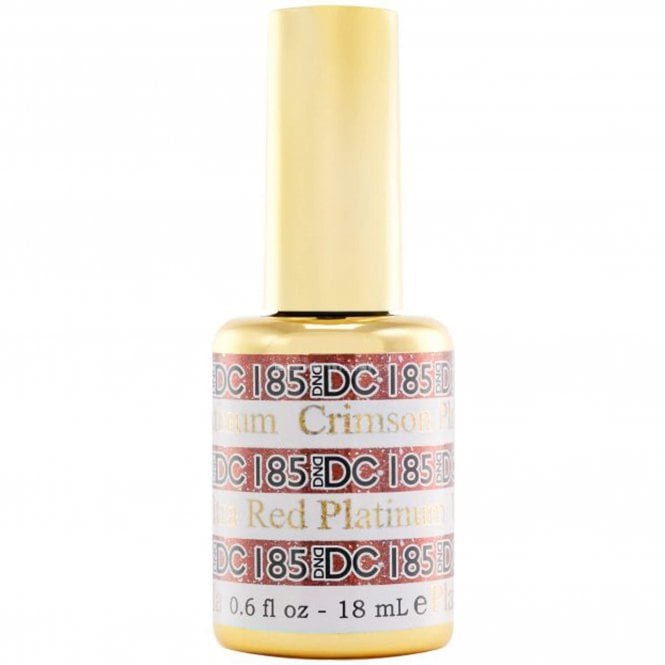 DND DC Platinum Gel Polish - Crimson Red 185 - 18ml (DC-PG-185)