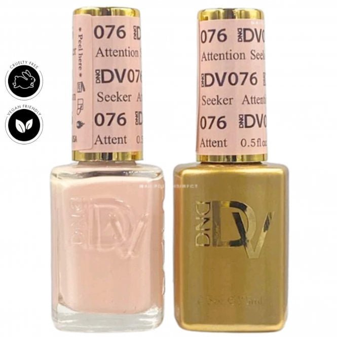 DND Diva Duo Gel & Nail Polish Set - Attention Seeker 076 - 2 x 15ml