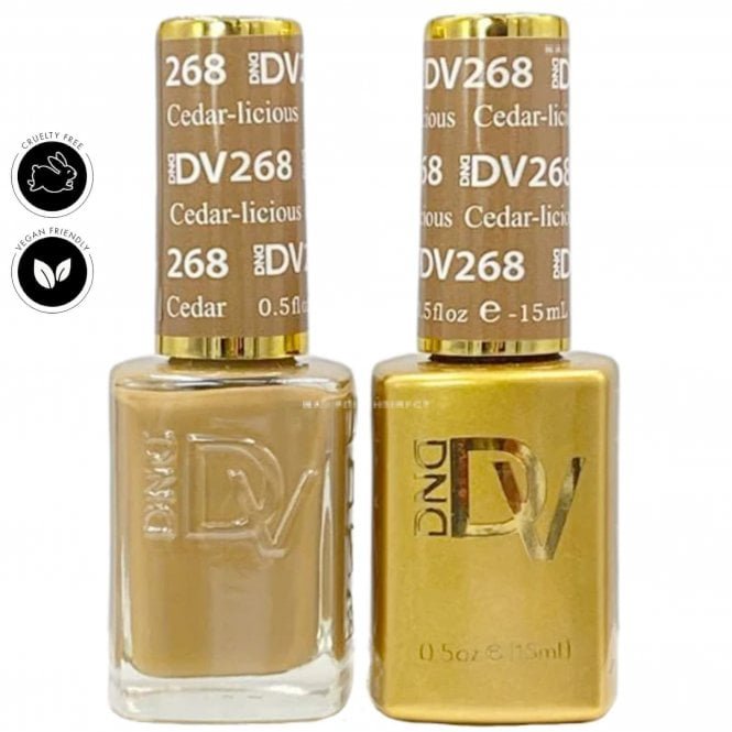 DND Diva Duo Gel & Nail Polish Set - Cedar-licious 268 - 2 x 15ml