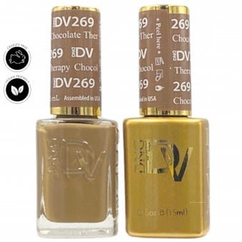 Diva Duo Gel & Nail Polish Set - Chocolate Therapy 269 - 2 x 15ml