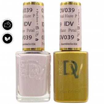 Diva Duo Gel & Nail Polish Set - Frosted Chai - Petal Haze 039 - 2 x 15ml