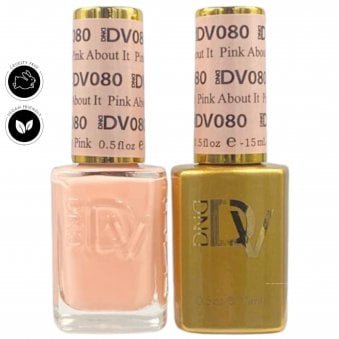 Diva Duo Gel & Nail Polish Set - Frosted Chai - Pinky Nude 050 - 2 x 15ml