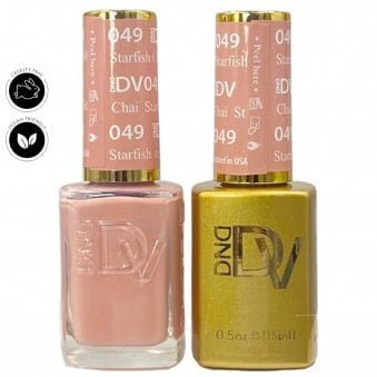 Diva Duo Gel & Nail Polish Set - Frosted Chai - Starfish Chai 049 - 2 x 15ml