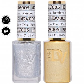 Diva Duo Gel & Nail Polish Set - Mirrorball - Rainbow Disco 005 - 2 x 15ml