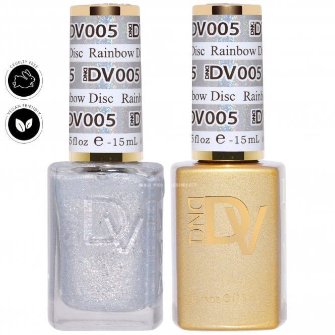 DND Diva Duo Gel & Nail Polish Set - Mirrorball - Smokey Shimmy 026 - 2 x 15ml