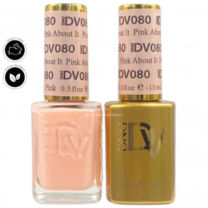 DND Diva Duo Gel & Nail Polish Set - Pink About It 080 - 2 x 15ml