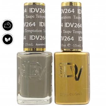 Diva Duo Gel & Nail Polish Set - Taupe Temptation 264 - 2 x 15ml