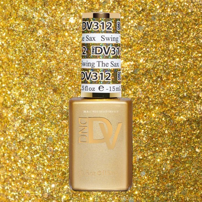 DND Diva Holographic Raise Your Glass Gel Polish Collection - 312 - Swing The Sax 15ml