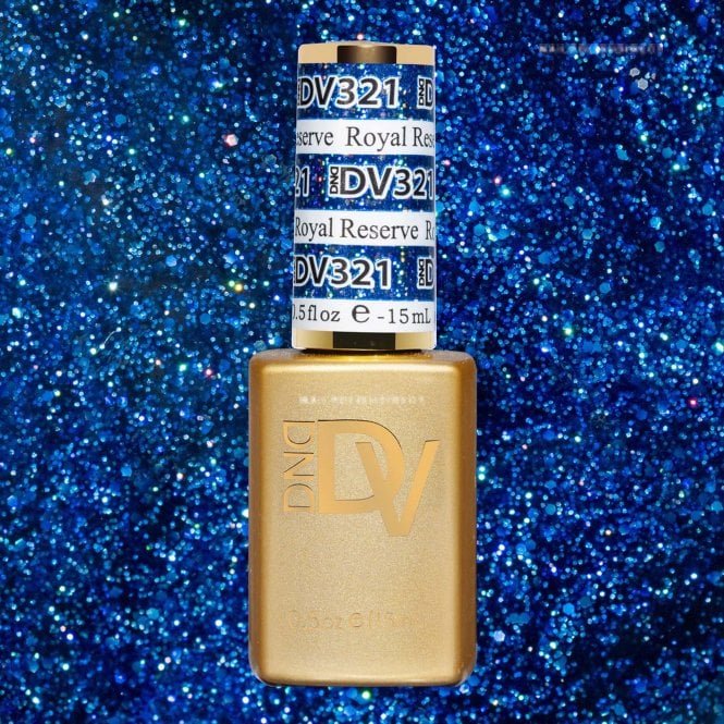 DND Diva Holographic Raise Your Glass Gel Polish Collection - 321 - Royal Reserve 15ml
