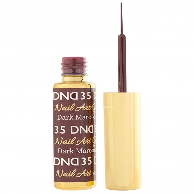 DND Gel Nail Art Liners - Dark Maroon 35 - 9ml