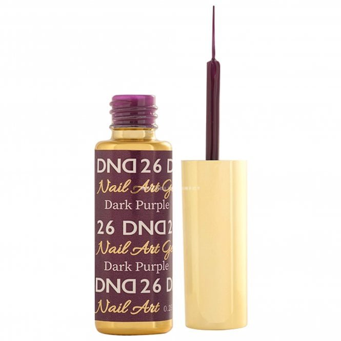 DND Gel Nail Art Liners - Dark Purple 26 - 9ml