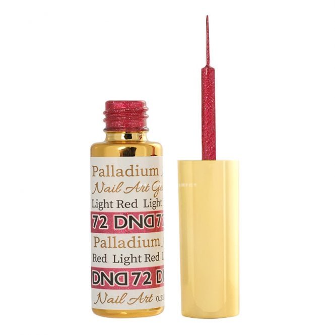 DND Gel Nail Art Liners - Palladium Light Red 72 - 9ml