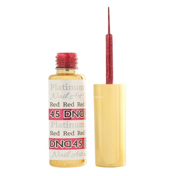 DND Gel Nail Art Liners - Platinum Red 45 - 9ml