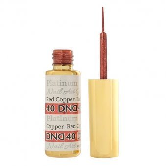 Gel Nail Art Liners - Platinum Red Copper 40 - 9ml