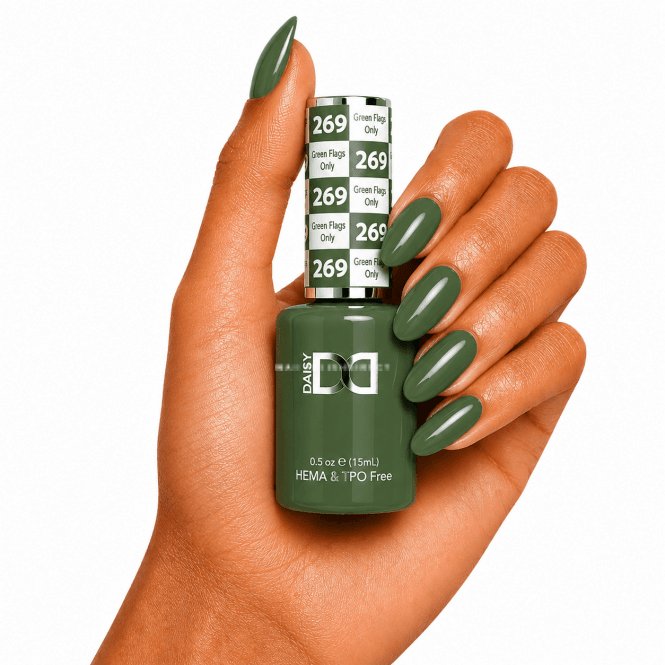 DND HEMA & TPO Free Gel Polish 15ml - Green Flags Only 269
