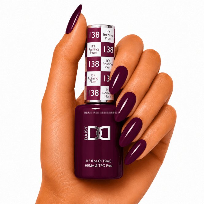 DND HEMA & TPO Free Gel Polish 15ml - It's Raining Plum 138