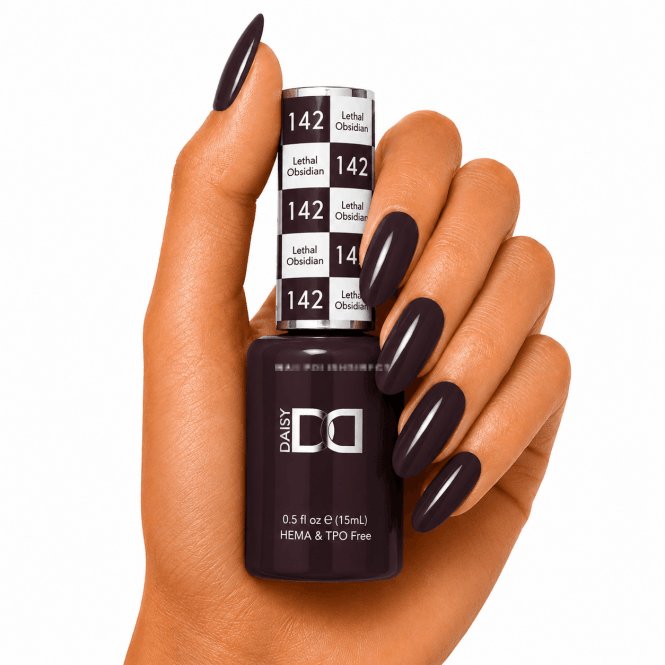DND HEMA & TPO Free Gel Polish 15ml - Lethal Obsidian 142