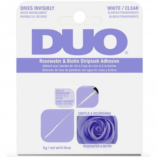 DUO Brush On Rosewater & Biotin False Eyelash Adhesive - Clear 5g (62196INT)
