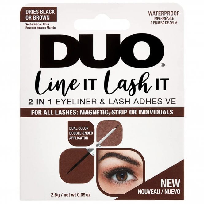 DUO Line It Lash It 2-in-1 Eyeliner & False Eyelash Adhesive - Black & Brown 2.6g (64161INT)