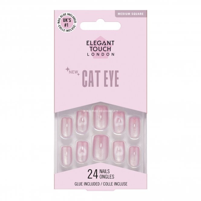 Elegant Touch Long Wearing Cat Eye False Nails - Heartthrob (OA4023104)