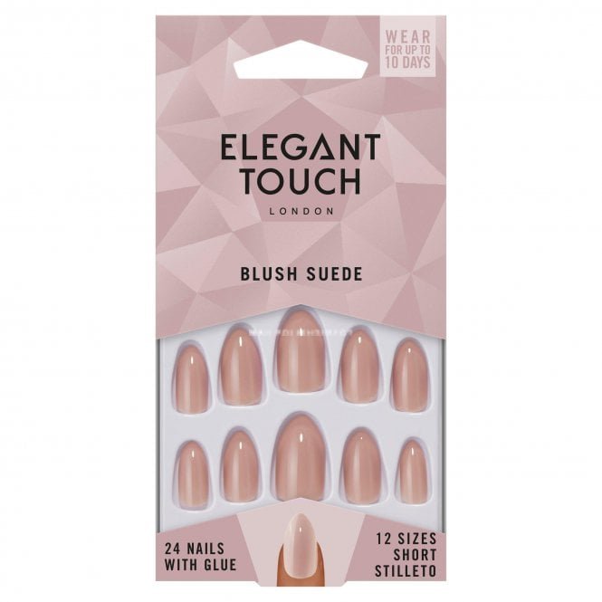 Elegant Touch Long Wearing False Nails - Core Colours - Blush Suede (4020716)