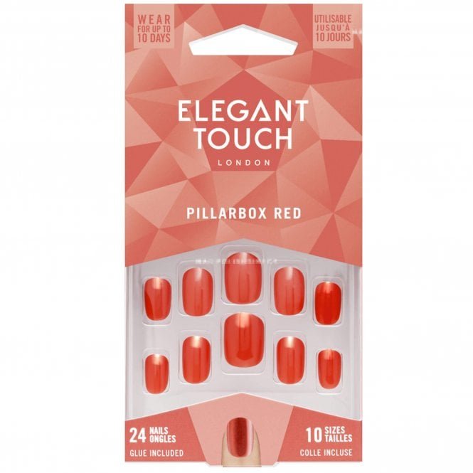 Elegant Touch Long Wearing False Nails - Core Colours - Pillarbox Red (OA4022928)