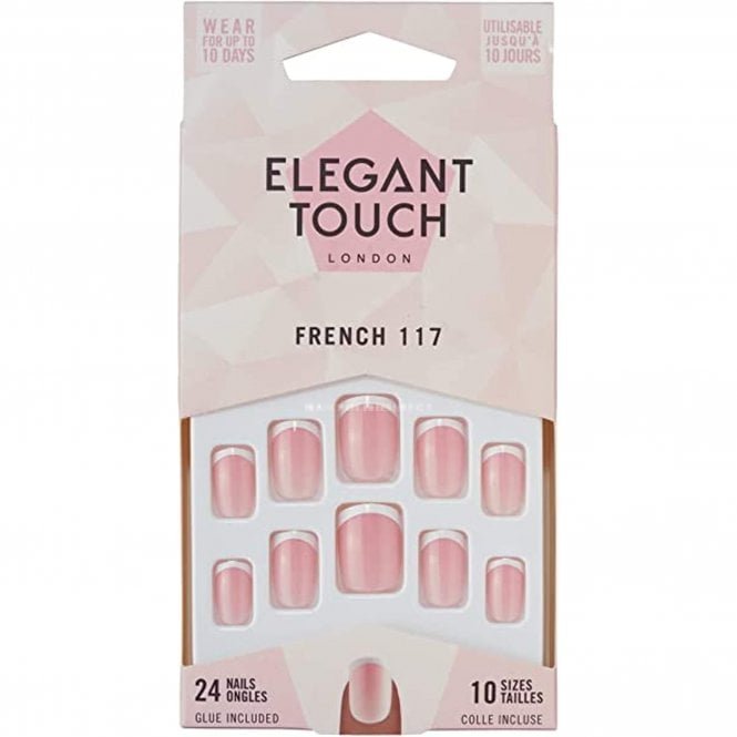 Elegant Touch Long Wearing False Nails - French 117 (OA4022883)