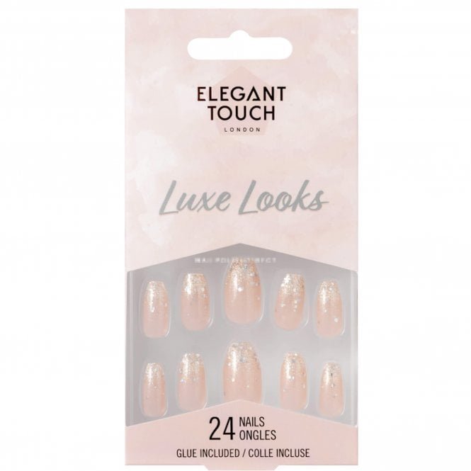 Elegant Touch Long Wearing False Nails - Luxe Looks - Champagne Truffle (OA4022896)