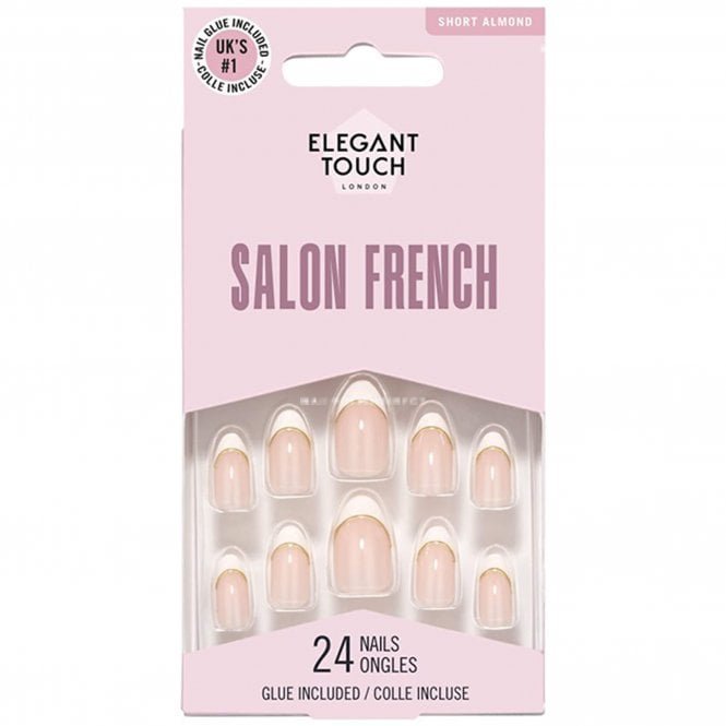 Elegant Touch Long Wearing False Nails - Salon French No. 147 (OA4023005)