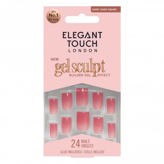 Elegant Touch Long Wearing Gel Sculpt False Nails - Dew Drop (OA4023145)