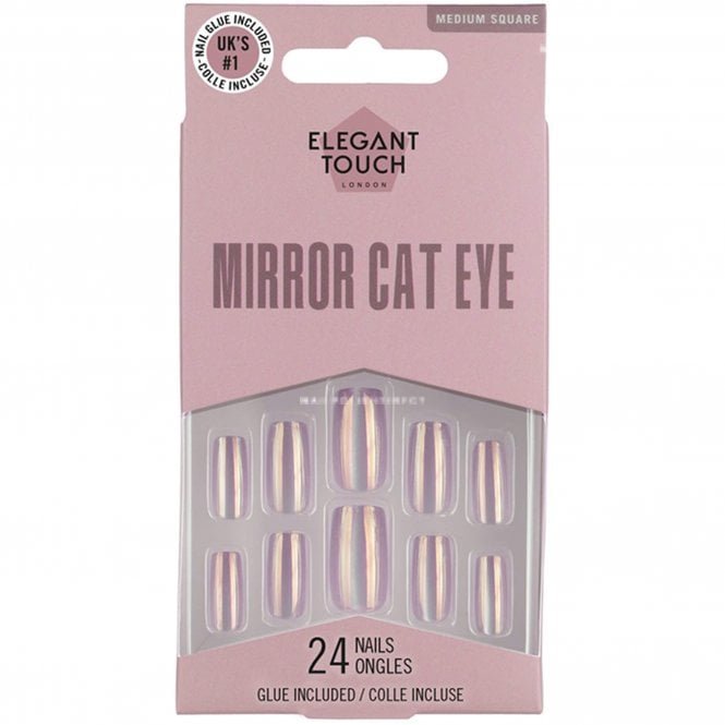 Elegant Touch Long Wearing Mirror Cat Eye False Nails (OA4023038)