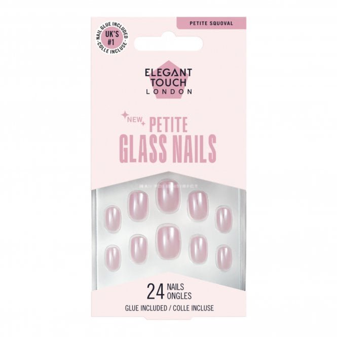 Elegant Touch Long Wearing Petite Glass False Nails - Sugar Snow (OA4023109)