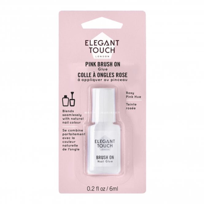 Elegant Touch Pink Brush On Nail Glue 6ml (OA4022856)