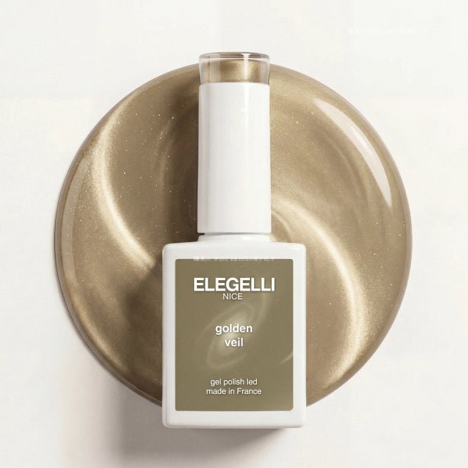 Elegelli HEMA & TPO Free Cat Eyes Gel Polish - Golden Veil 10ml