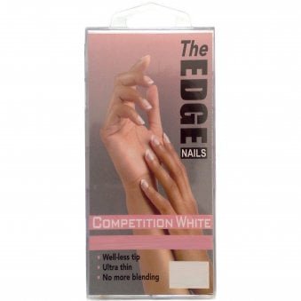 False Nail Tips - Competition White (Size 9) (50 Pieces)