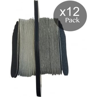 File 'N Fling Foot Files With Reusable Base - 60/100 Grit (Pack of 12)