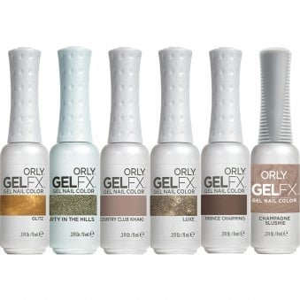 Gel FX Gel Nail Polish - Gold, Browns & Glitters 9ml