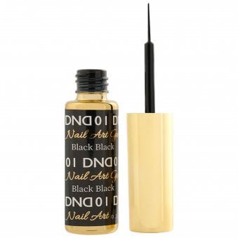 Gel Nail Art Liners - Black 01 - 9ml (DND-ART-01)
