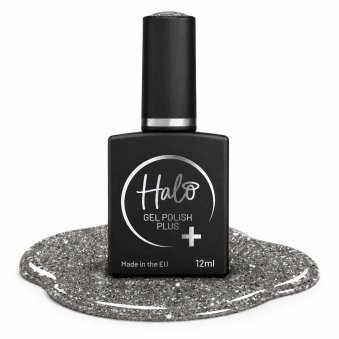 TPO-Free & Hema-Free Gel Polish Plus - Black Sparkle 12ml (HP005)