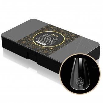 Gel-X Nail Extension False Nail Tips - Sculpted Coffin Short (500 Pcs & 10 Sizes)