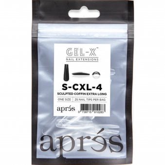 Gel-X Nail Extension False Nail Tips - Sculpted Coffin Extra Long Refill Pack (50 Pcs)
