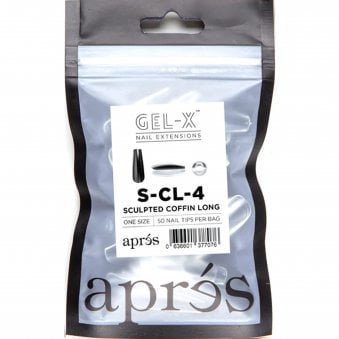 Gel-X Nail Extension False Nail Tips - Sculpted Coffin Long Refill Pack (50 Pcs)