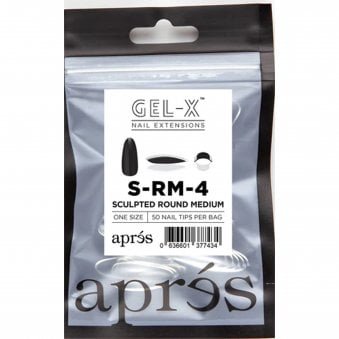 Gel-X Tips Refill Pack - Sculpted Round Medium (50 Pcs)