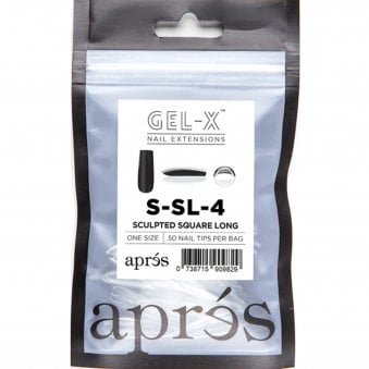 Gel-X Nail Extension False Nail Tips - Sculpted Square Long Refill Pack (50 Pcs)
